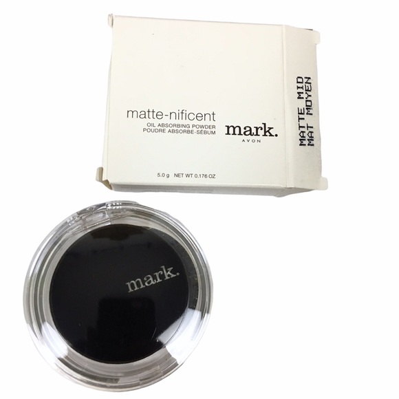 mark. Matte-Nificent Pressed Powder Oil Absorbing Compact Mirror Puff Matte Mid - Picture 1 of 11